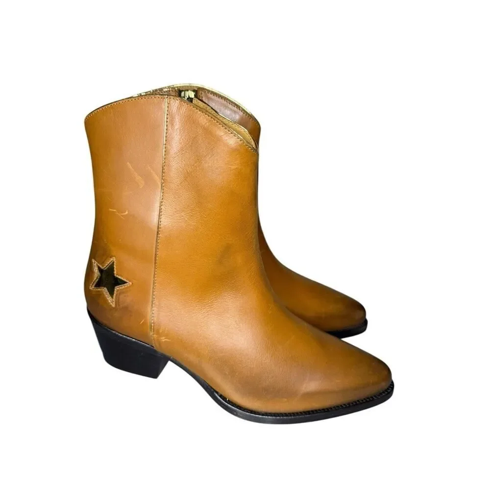 NEW Thursday Boot Co Country Star Sedona Brown Womens Western Leather Boots sz 8